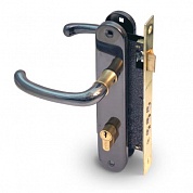 Картинка Замок врезной цилиндровый Apecs 2210/70-B/G черный/золото